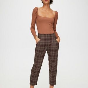 Wilfred Chambery Plaid pant from Aritzia